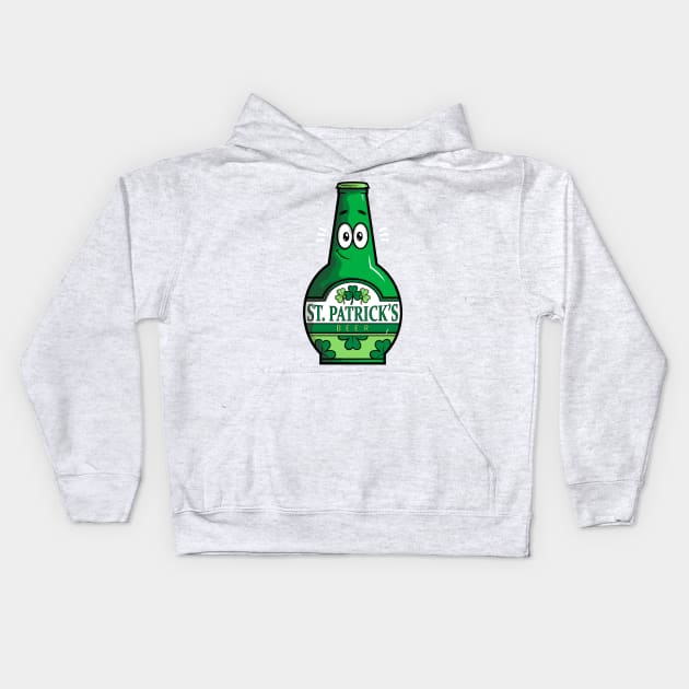 St. Patrick's Beer Kids Hoodie by krisren28